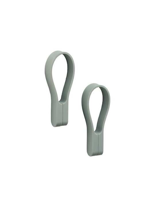 Zone Denmark Suporturi Prosoape Magnetic Set 2 Buc 9 Cm Loop Matcha Verde