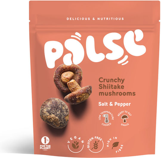 Crispy Mushroom Chips with Salt & Pepper Palse 40gr