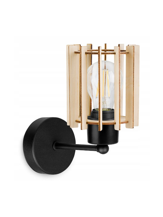 Light Home Modern Lamp Wall with Socket E27 Black