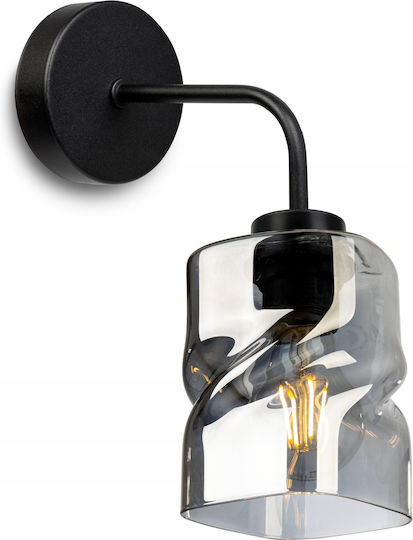 Light Home Modern Leuchte Wand mit Fassung E27 Schwarz