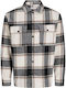 Long Sleeve Checked Overshirt Crockery