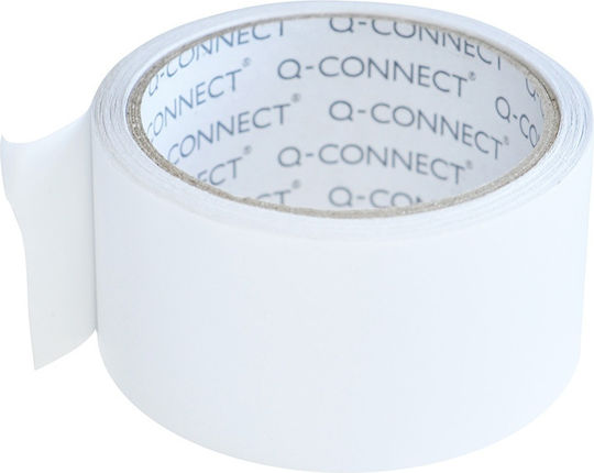 Q-Connect Self-Adhesive Double-Sided Tape Transparent 50mmx10m 1pcs