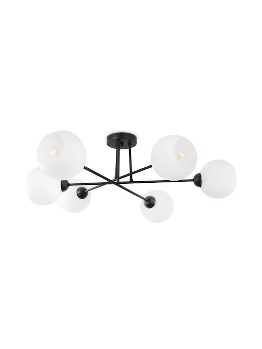 Light Home Ceiling Mount Light Black with Socke...