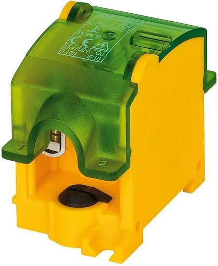 Insulation Branch Connector Yellow-green Obl 35/25-1