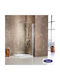 Devon Iwis Wd Walk-in Fixed Side for Shower 57-59x185cm Clean Glass Chrome