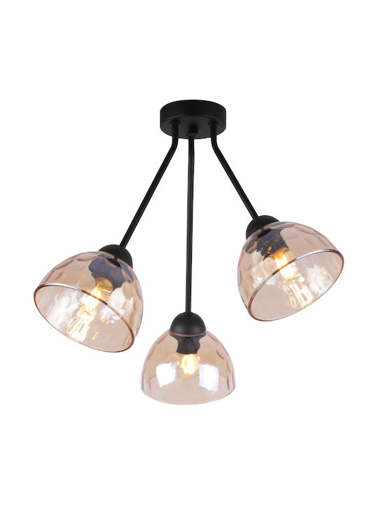 Light Home Πλαφονιέρα Οροφής Μελί με Ντουί E27