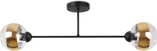 Light Home Deckenleuchte Schwarz mit Fassung E27