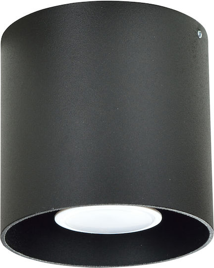 Light Home Μονό Σποτ με Ντουί GU10 σε Μαύρο Χρώμα