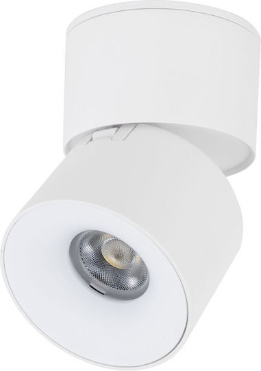 TK Lighting LED Ρυθμιζόμενο Λευκό Σποτ σε Λευκό Χρώμα