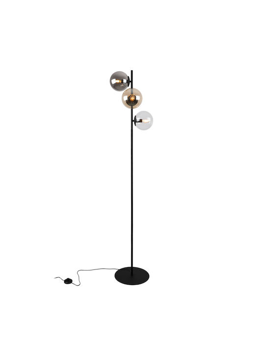 Light Home Stehleuchte mit Fassung für Lampe E14 Schwarz