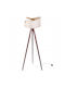 Light Home Stehleuchte mit Fassung für Lampe E27 Braun