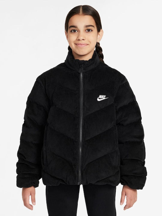 Nike Geci Pentru Copii Sport Cu Căptușeală Negru Therma-fit HJ2543