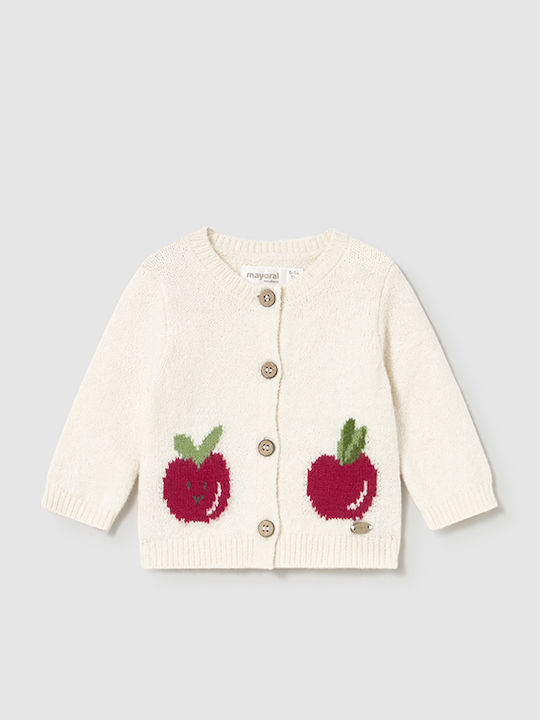 Kids Cardigan Cotton Ecru