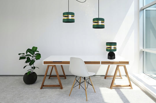 Light Home Μεταλλικό Πορτατίφ για Ντουί E27 με Μαύρο Καπέλο και Βάση