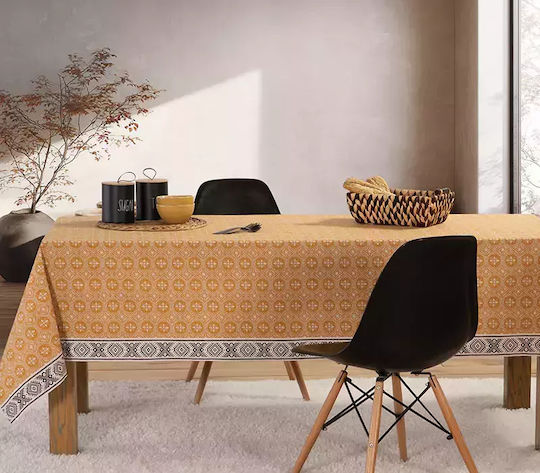 Nef-Nef Homeware Jeneria Αλέκιαστο Mustard 140x180εκ.