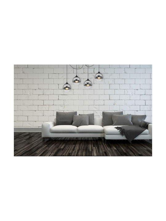 Light Home Adjustable Pendant Light Black Ball