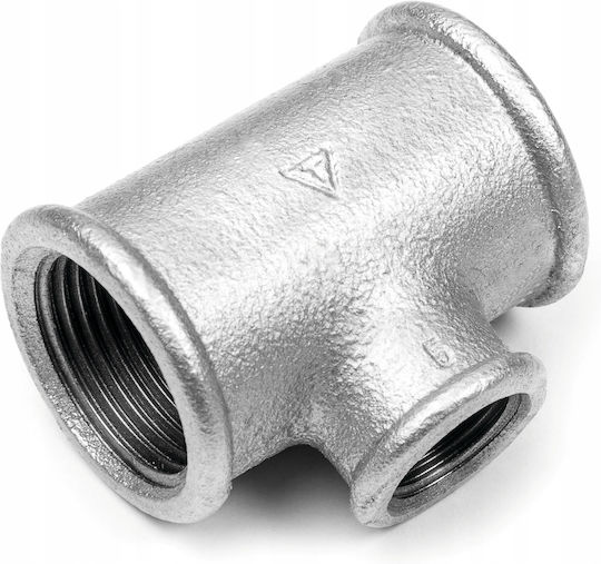 Galvanized Reducing Tee 1 1/2" X 1 1/4" X 1 1/2"