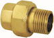 Straight Short 2" Twist Fitting O-ring Brass