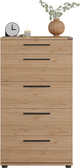 Comoda pentru Dormitor cu 5 sertare Natural 60x44x108buc