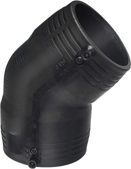 45° Електрофузионен Ъгъл D90 Pe100 Sdr11 Pn10 Газ/Pn16 Вода