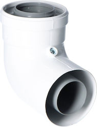 Concentric Elbow Pp-al Chimney Systems 87° Dn60/100mm Gasket Epdm Onnline