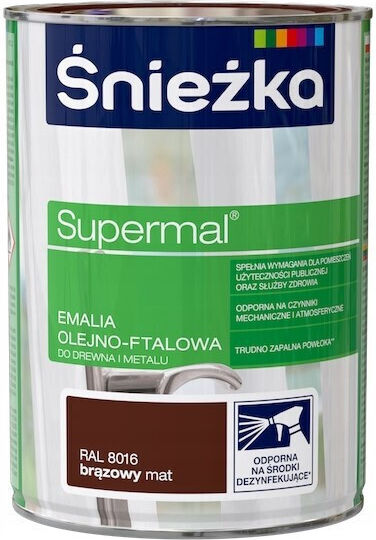 Śnieżka Supermal Brown Matte 8016 0.8l