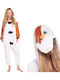 Winter Women's Onesie Pajama White