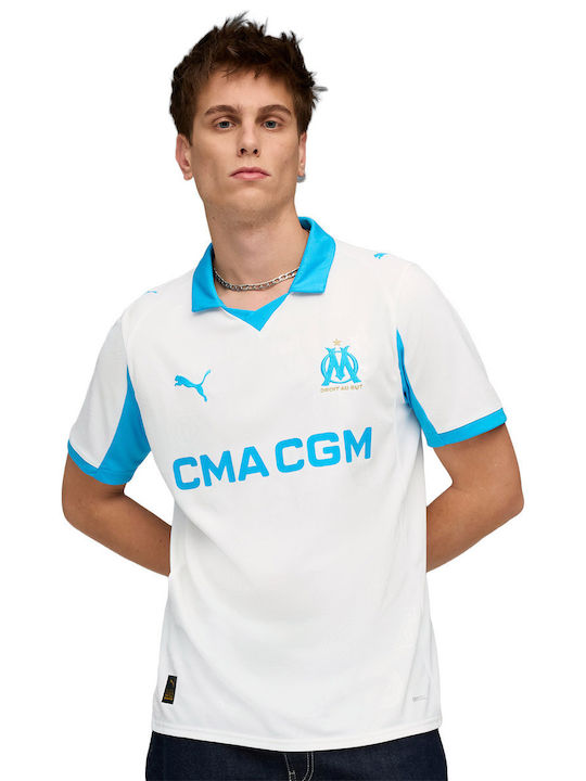 Olympique Marseille Home Jersey Style Football