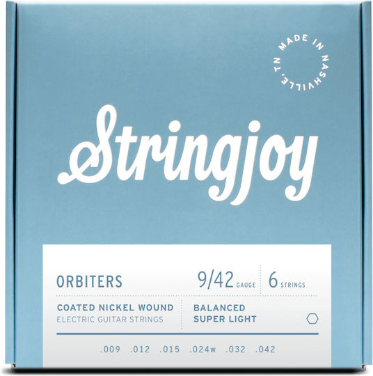 Stringjoy Set Corzi Pentru Chitară Electrică Din Oțel 9 - 42