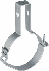 56mm Adjustable Pipe Clamp Galvanized Steel Pluvia