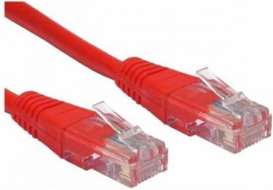 Cablu De Rețea Spacer Patch UTP Spacer Cat.5e 10m Roșu "sp-pt-cat5-10m-r"
