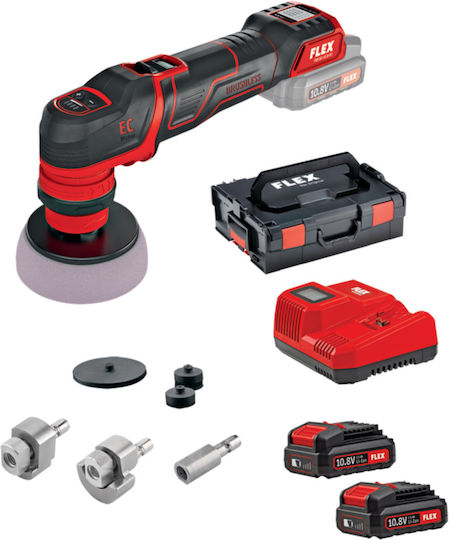 Flex PXE 80 12-EC/2.5 SET Rotativ Lustruitor Brushless 12V 2x2.5Ah