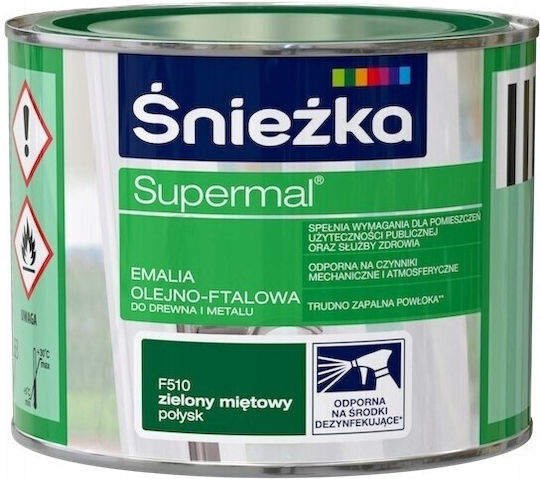 Śnieżka Supermal Mint Green 0.2l Gloss