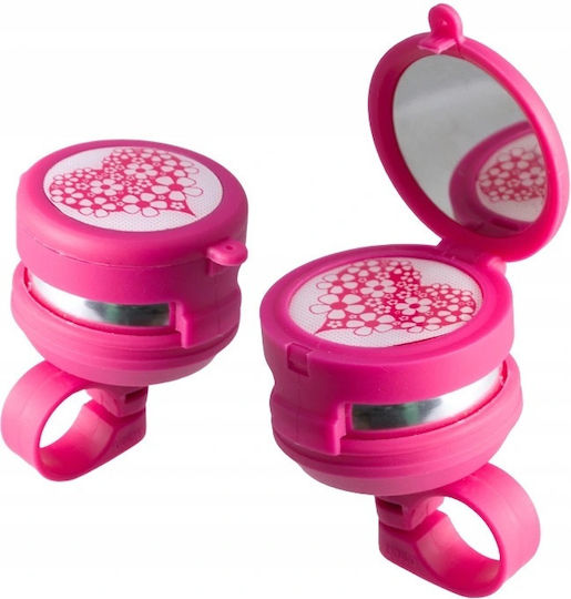 Children's Bicycle Bell Heart-shaped Mirror 55mm