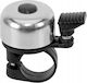 Mini Aluminum Loud Bicycle Bell Silver