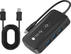 Techly KVM & Data Switch IDATA USBC-HUB5WL Techly KVM & Data Switch IDATA USBC-HUB5WL