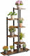 Suport pentru Flori Suport pentru Plante Ghivece Raft Rustic Rafturi din Lemn