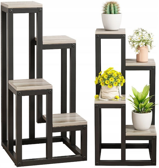 Metall Pflanzenstnder Blumen 4 Ebenen Stehender Loft Regal | Skroutz  Germany