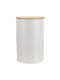 Orion Vase General Use with Lid Wooden White 800ml