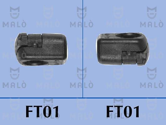 Trunk Shock Rear Fiorino-Citroen Nemo Length 600 Force 670 N 127072 Malo 127072-10054