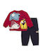 Kids Sweatpants Set Red 2pcs