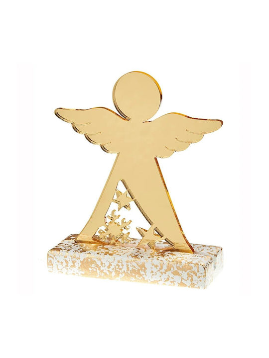 Plexi Christmas Cake Stands Ceramic Gold L10xW8cm.