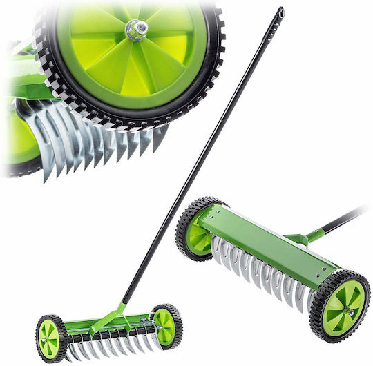 Kadax Scarifier Manuell Einseitig Auf Rädern Rasen 140 X 48 Cm Grüne