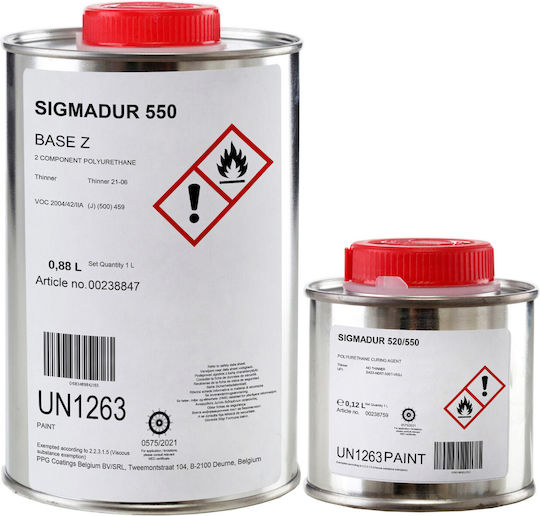 Sigmadur 550 Marine Polyurethane Paint Yachts Boats Hulls Anthracite Gray RAL 7016
