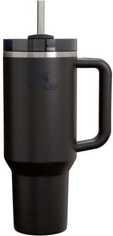 Stanley Quencher H2.0 FlowState Handled Tumbler Θερμός Ανοξείδωτο BPA Free 1.18lt Black με Καλαμάκι και Λαβή