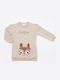 Children's Dress Sweatshirt Long Sleeve Beige