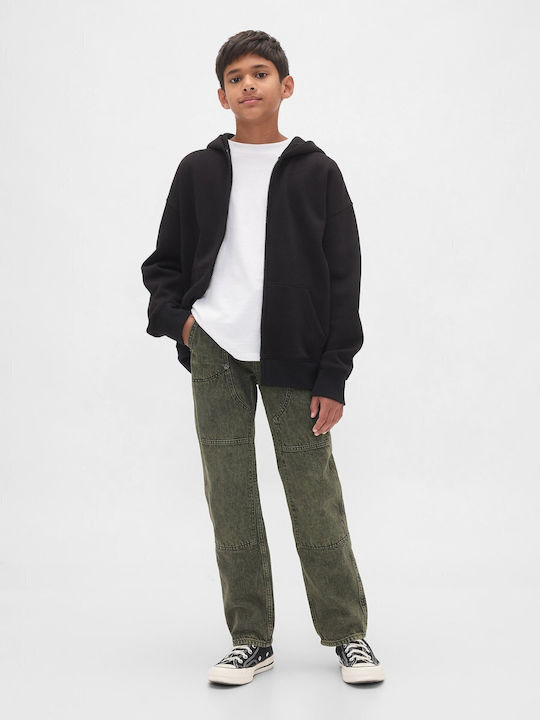 Kids' Denim Pants Army Jacket Green