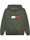 Kids Sweatshirt with Hood and Pockets Khaki