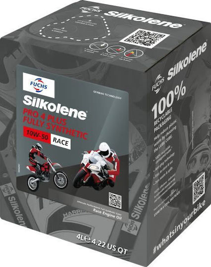 Pro 4 Plus Ulei Sintetic Moto Pentru Motoare Pe Patru Timpi 10W-50 4L