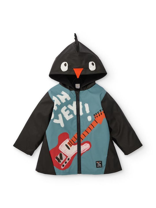 Kids' Casual Jacket with Lining & Hood Black